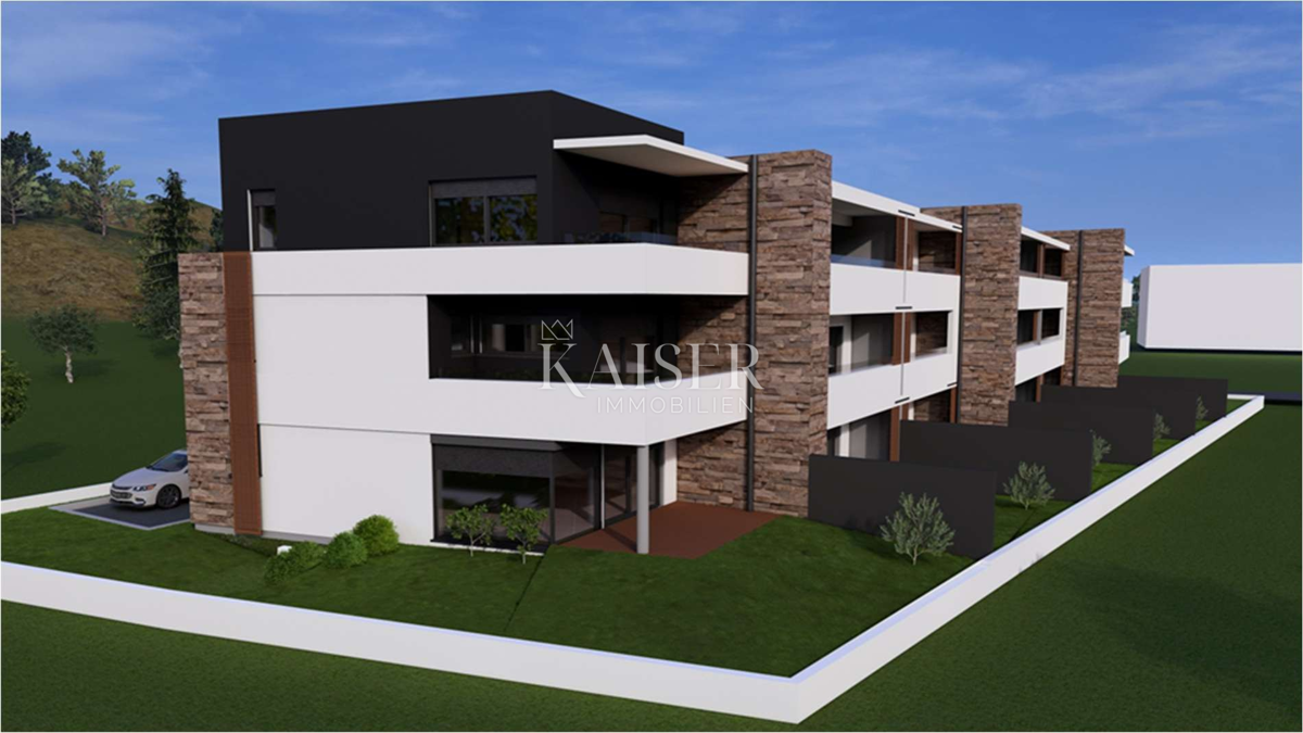 Umag, Istra, vrstna hiša v novogradnji s pogledom na morje